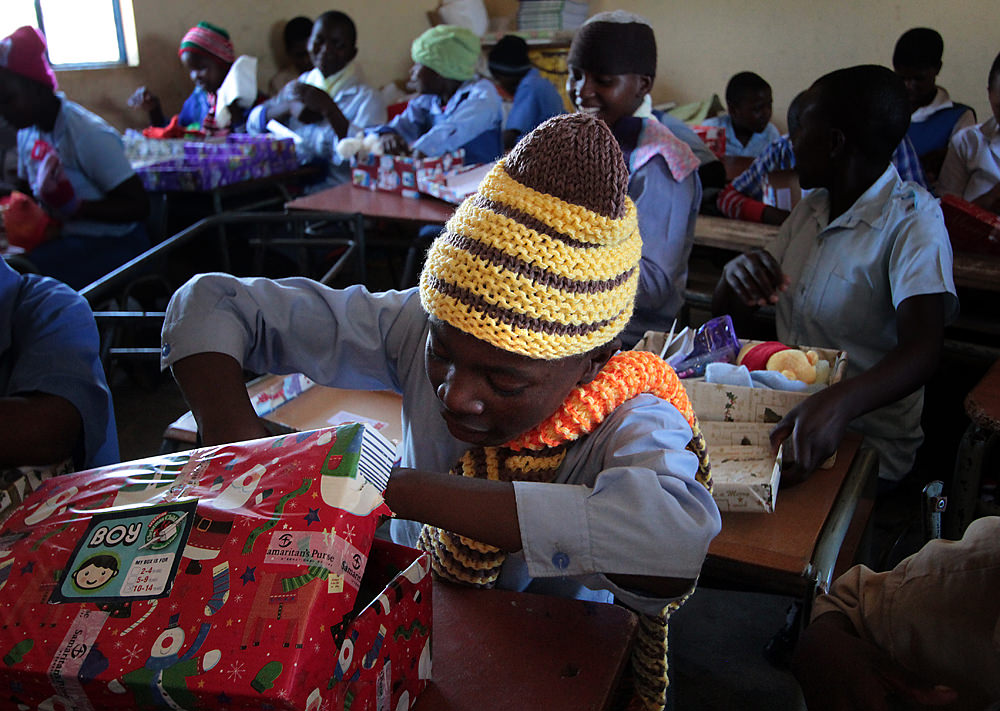 boy in hat and scarf
