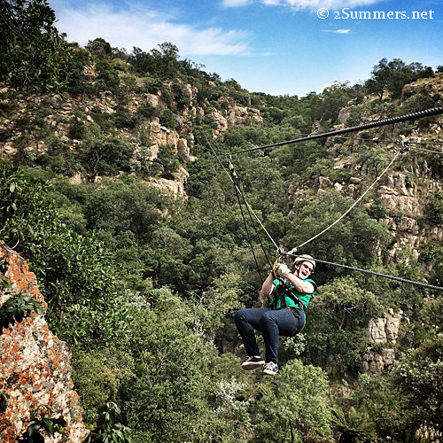 Zip-lining Through the Magaliesberg on an Autumn Easter Weekend