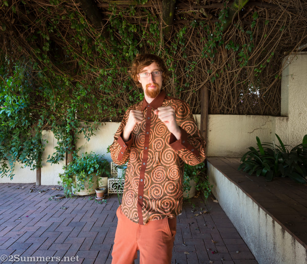 Ray in Hlamvu boxing pose