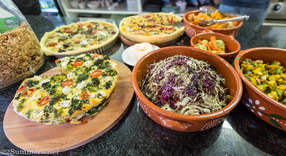 Quiches and salads at Reserved