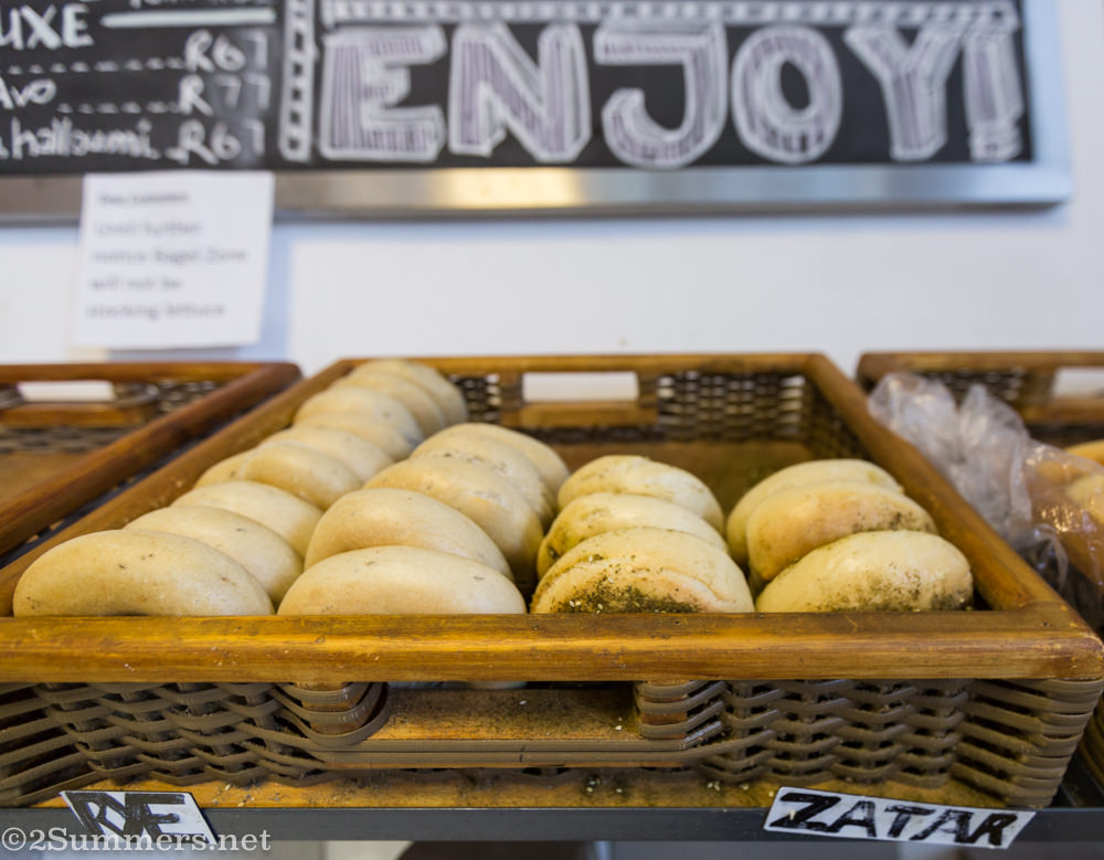Za'atar bagels at Bagel Zone