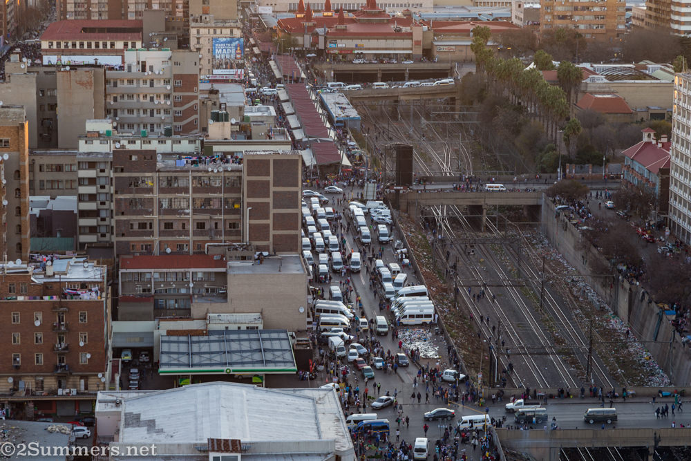 Joburg train tracks and Park Station
