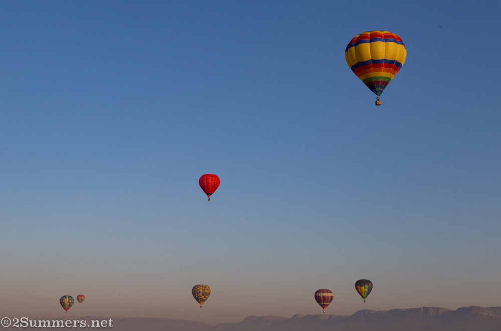 Hot Air Ballooning Over South Africa