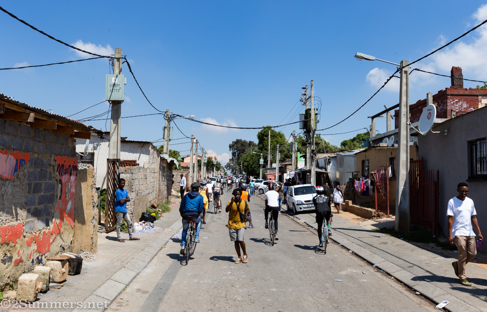 Narrow street in Alexandra Township