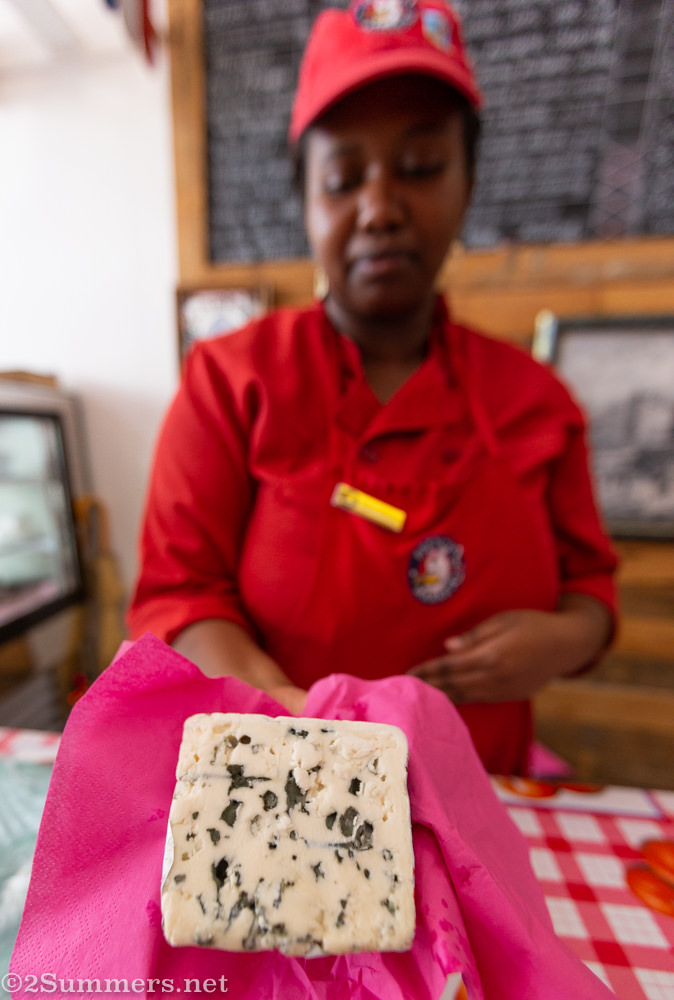 Roquefort cheese at Patisserie de Paris