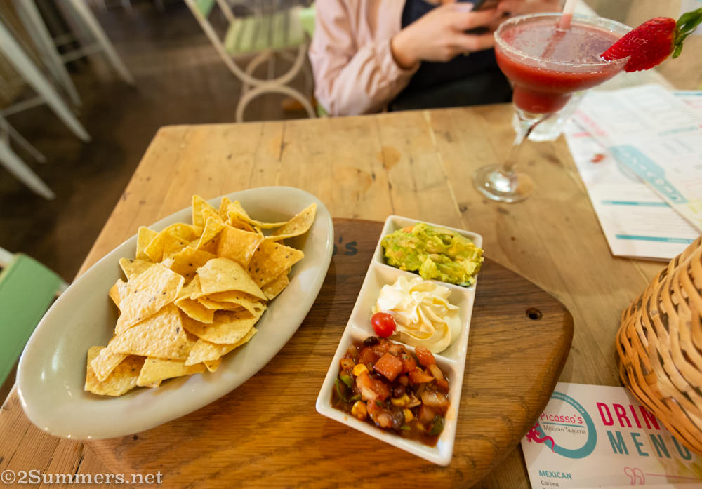 Chips and dip from Picasso's, a Tex-Mex restaurant in White River.