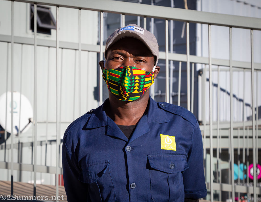 Wonderboy security guard at 27 Boxes