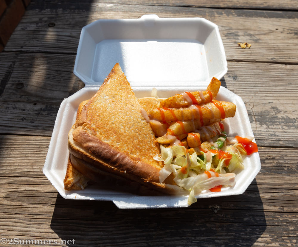 Toasted sandwich from African Accent