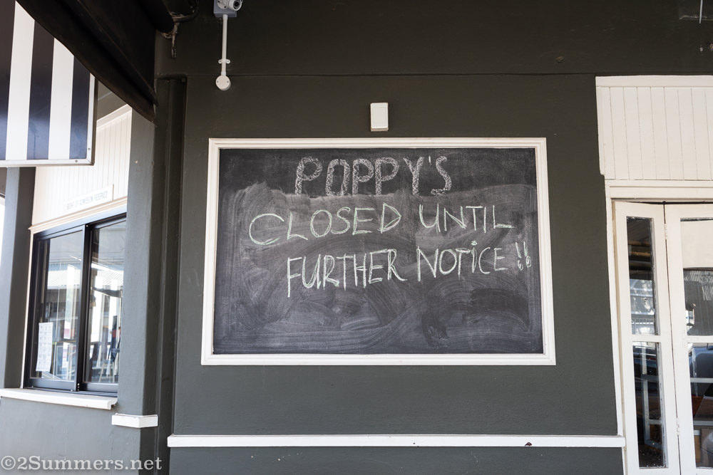 Poppy's, one of many closed restaurants on 7th Street in Melville