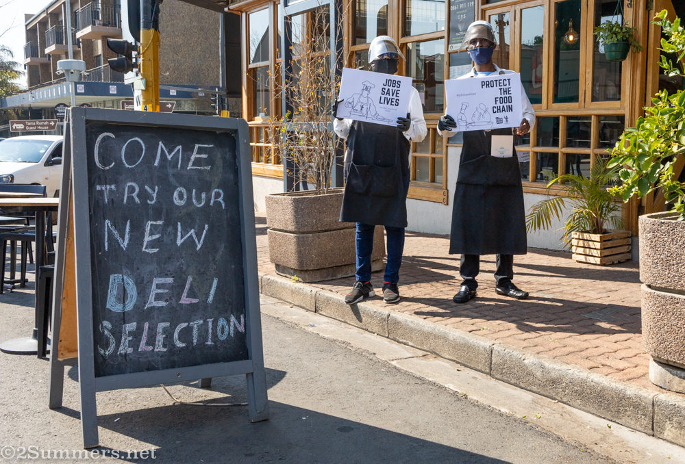 Signs at De La Creme