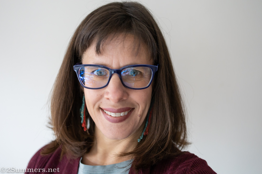 Heather's new haircut selfie