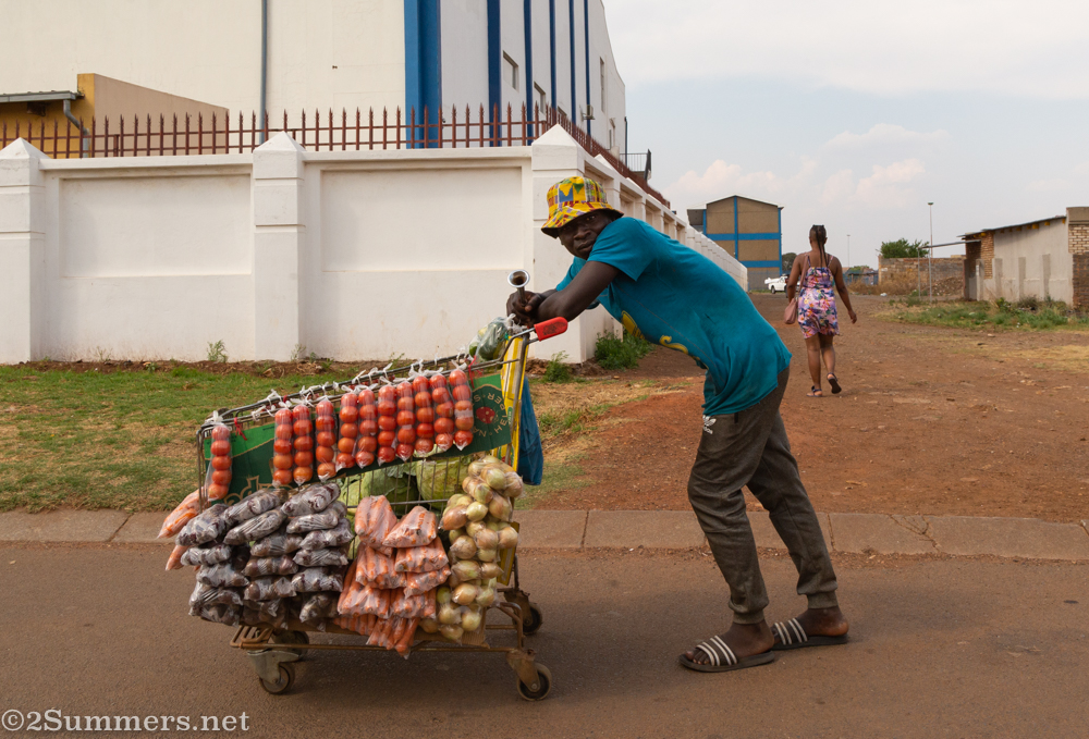 Vegetable seller in Katlehong