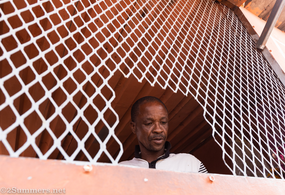 Spaza shop owner in Thokoza