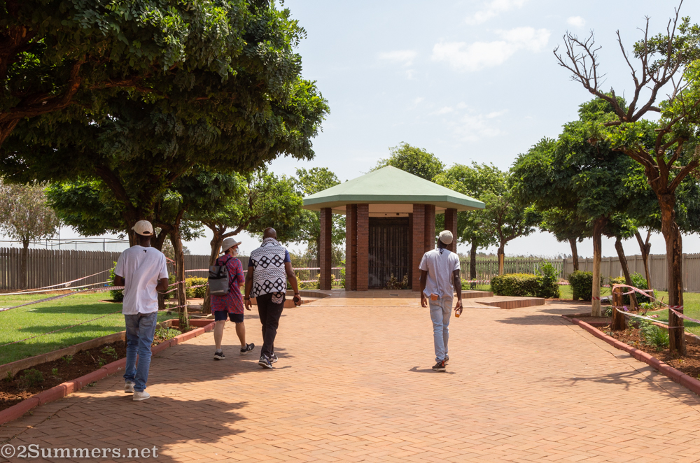 Sidewalk leading to the Thokoza Memorial