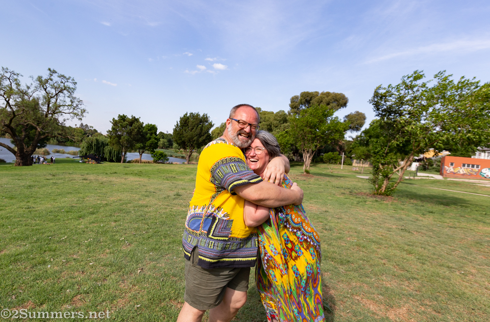 Tanya and Sean laughing