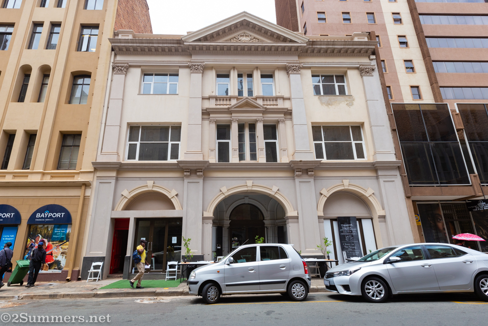 Heather's car at Thunderwalker in downtown Joburg