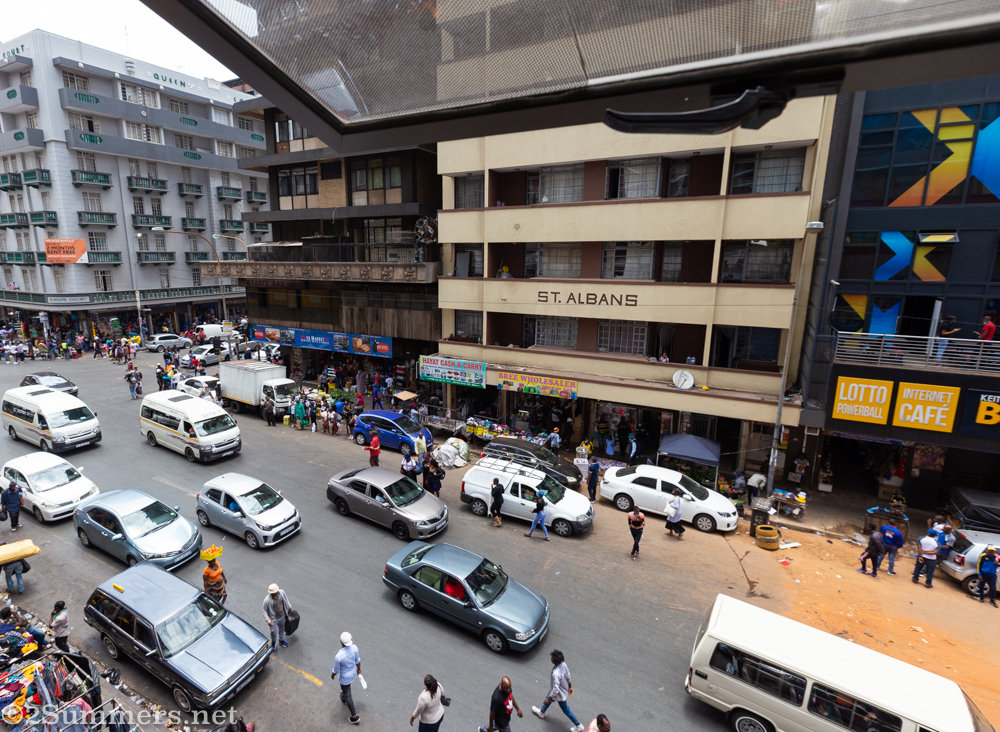 Busy scene on Jeppe Street