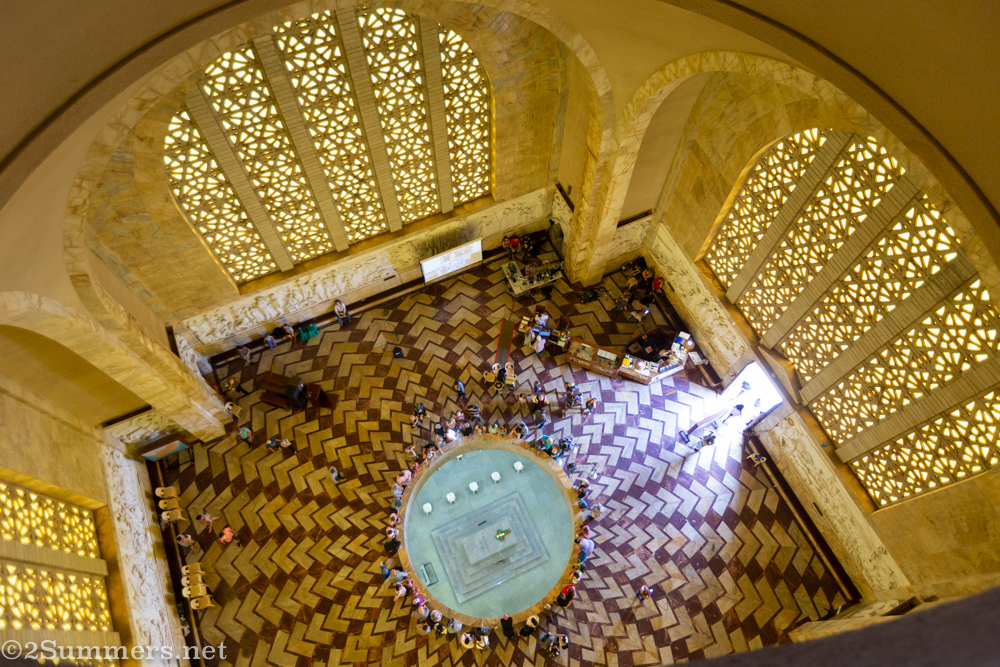 Looking down from the top of the 
Voortrekker Monument