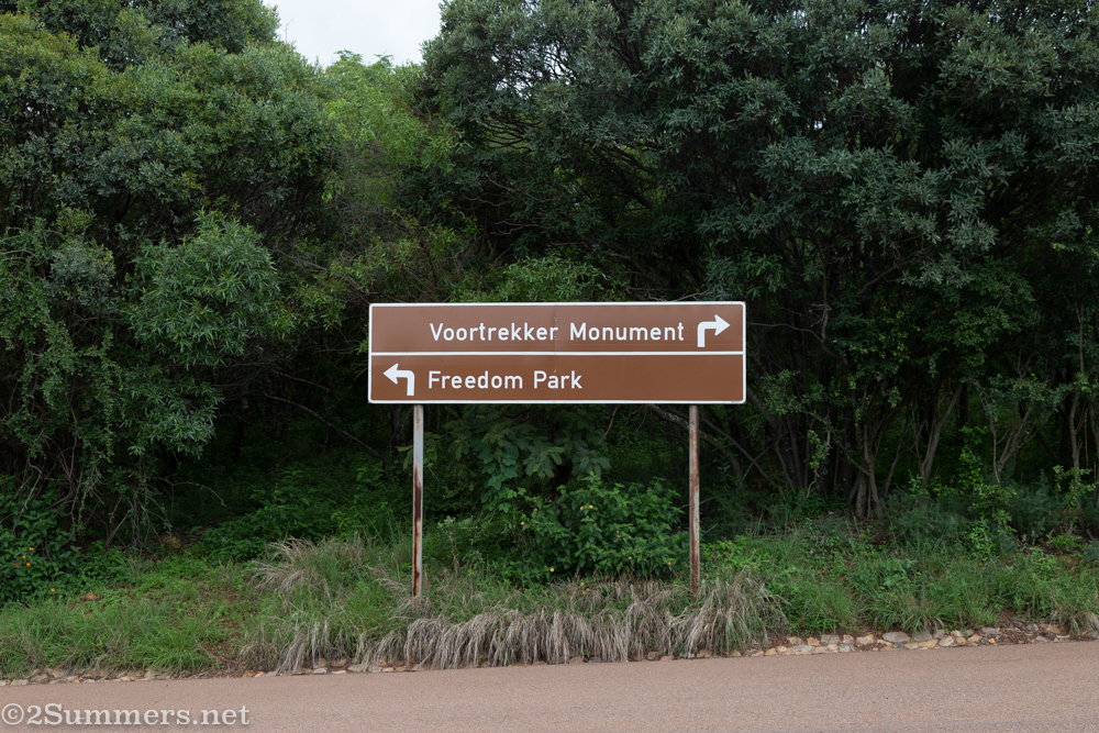 Sign to Freedom Park