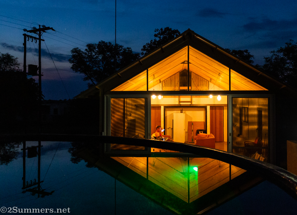 Matt's house at night