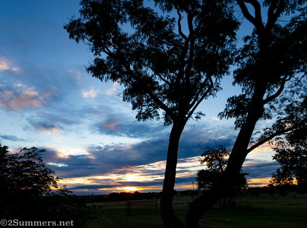 Sunset at the farm