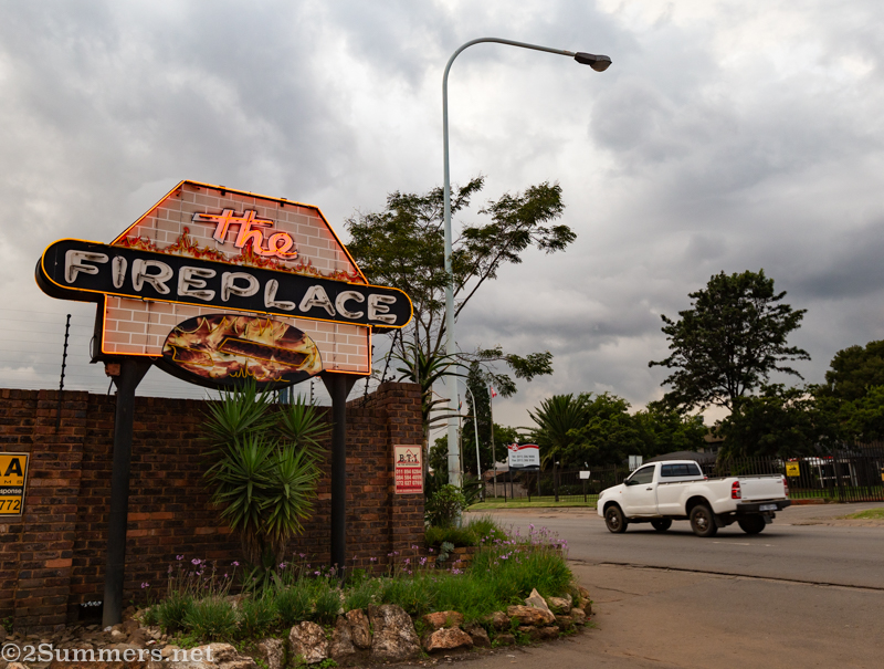 Fireplace Roadhouse sign