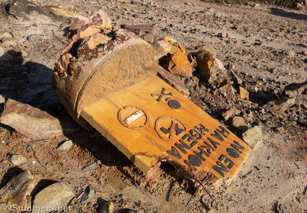 Don't drink the water sign