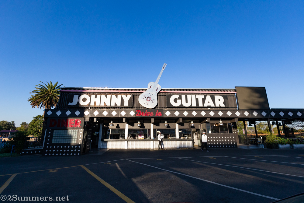 Dinner at Johnny Guitar Drive In (Roadhouse) in Alberton