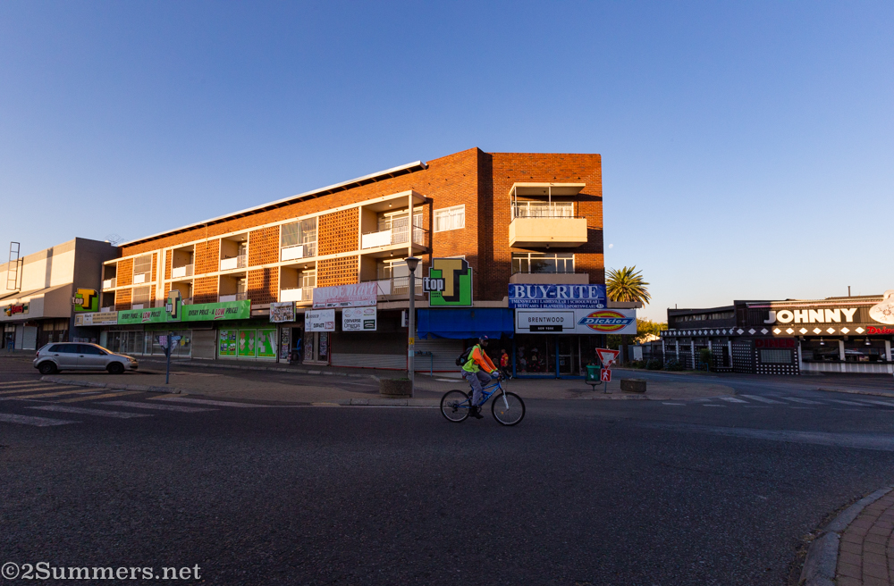 Mid-century apartment building next to Johnny Guitar in Alberton