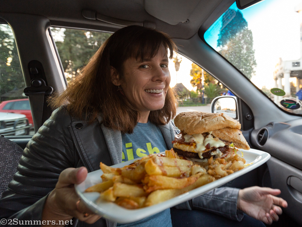 Heather and the Uncle Harry's Mad Burger
