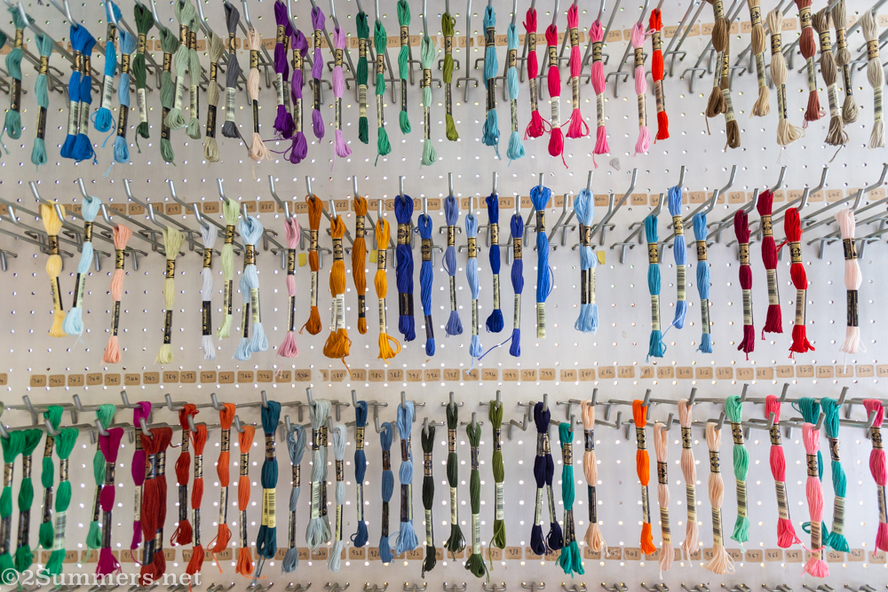 Embroidery thread at Elli's Needlework
