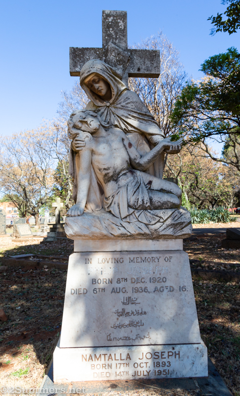 Headstone of 16-year-old Philip Joseph