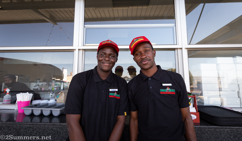 Servers at Senhor Galo's