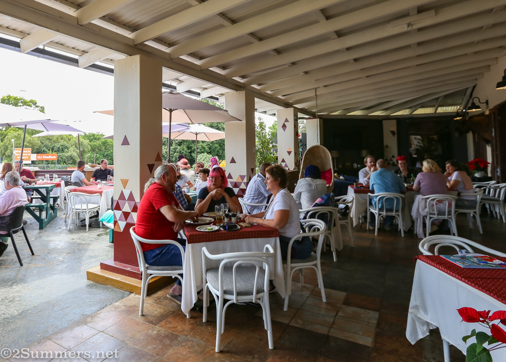 Emzini's cheerful patio