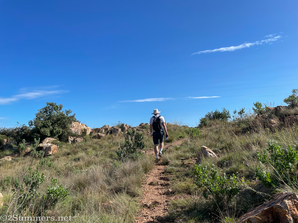 Thorsten hiking in Kloofendal