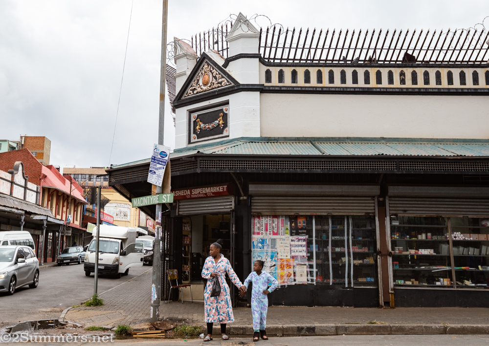 Corner detail at corner of Marshall and MacIntyre