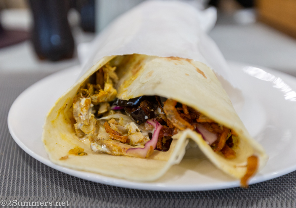 Chicken laffa at Chanah's