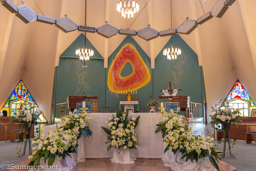The Holy Trinity painting in the Lemon Squeezer Church