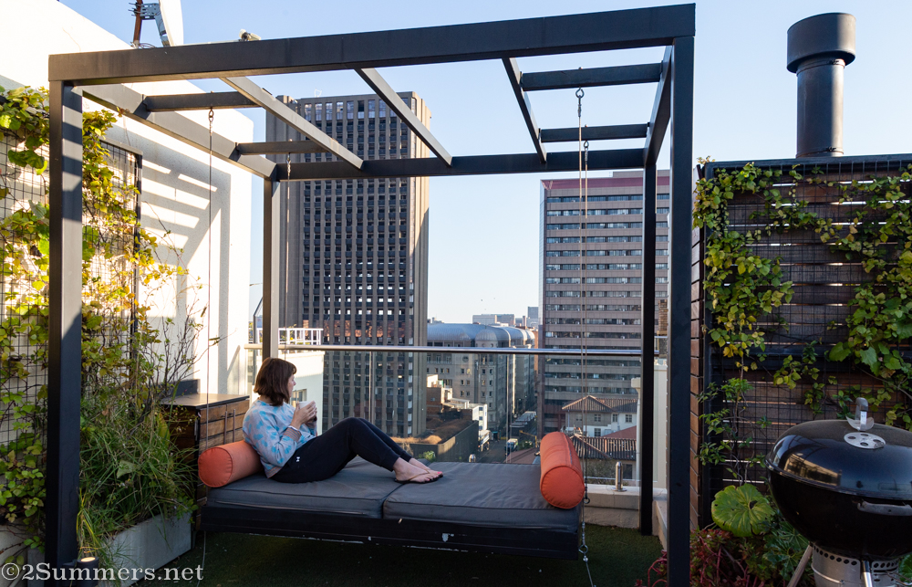 Coffee on the rooftop