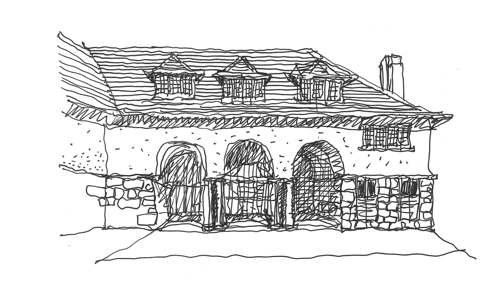 Thorsten's drawing of the Glenshiel arches