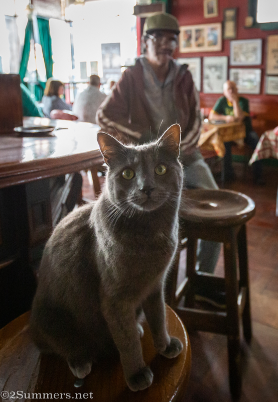 Mr. Grey and a Radium customer