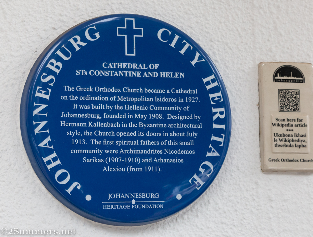 Heritage plaque at Saints Constantine and Helen