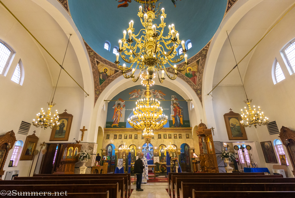 Inside the Greek Orthodox Cathedral
