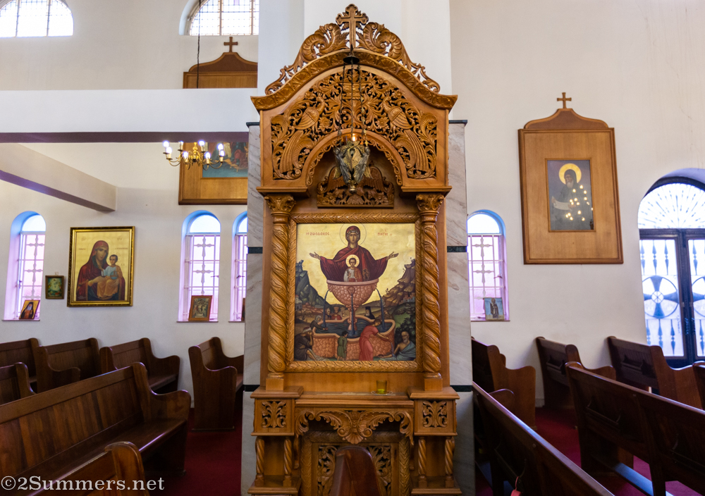 Inside the Greek Orthodox Cathedral