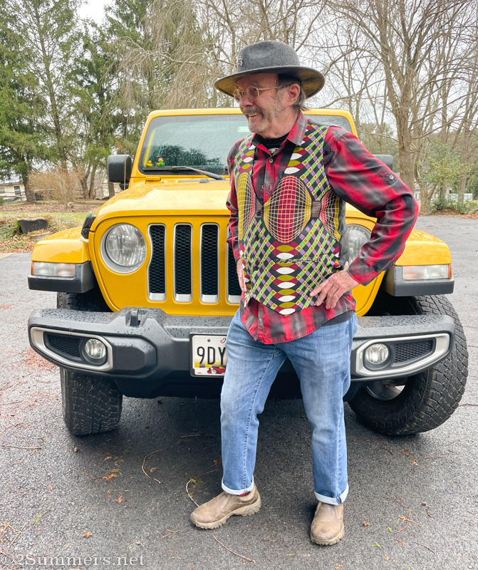 Dad in his African vest