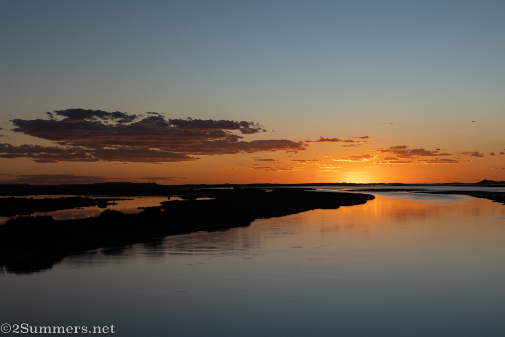 Sunset from Hennie Steyn Bridge near Bethulie