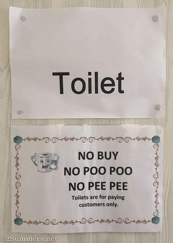 Padstal toilet sign