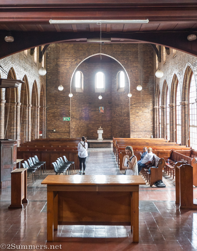 Vertical church interior