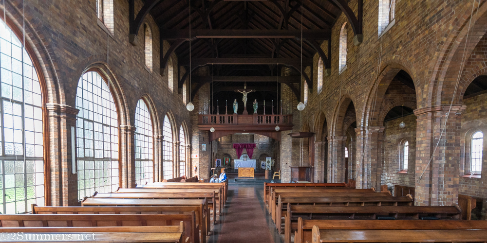 Wide view of St. Alban's interior