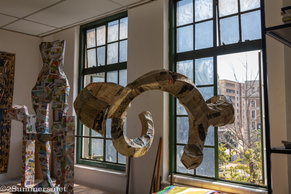 Sifiso Mkhabela's studio